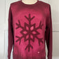 Snowflake Sweatshirt in Red