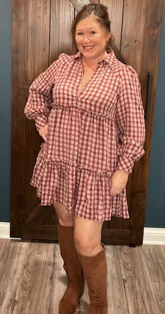 Shelby Plaid Dress