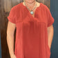 Janie Dress in Rust