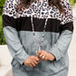Kirsten Gray Leopard Colorblock Hoodie