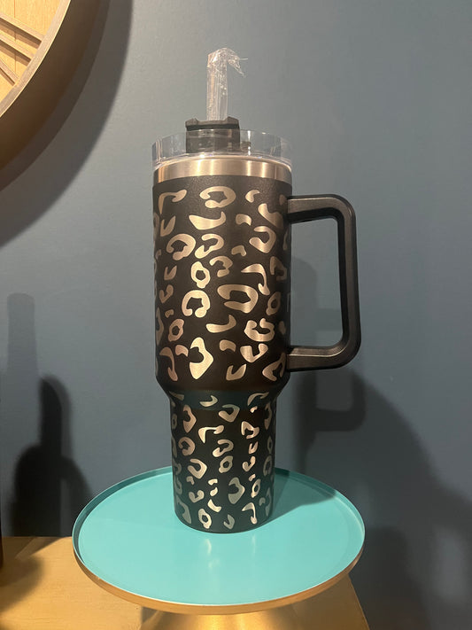 Black Leo Stainless Cup