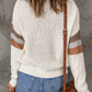 back of color Block Sweater